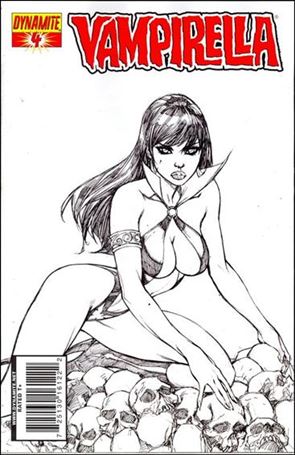 Vampirella (2010) issue 4-F Ale Garza 1:15 Black and White Cover