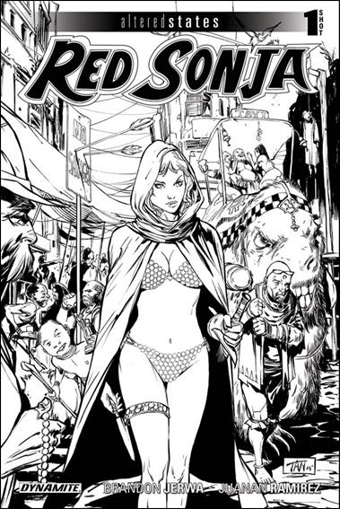 Altered States: Red Sonja issue 1-B 1:10 Black & White Cover