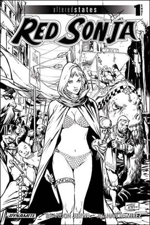 Altered States: Red Sonja issue 1-B 1:10 Black & White Cover