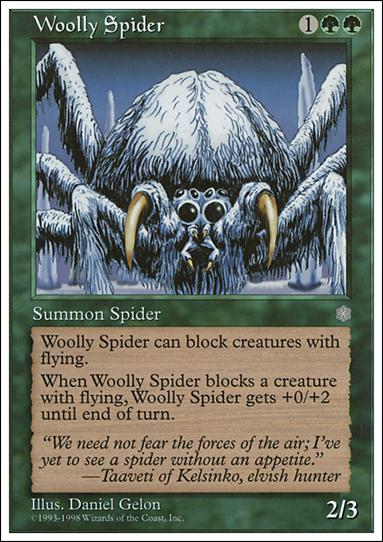 Magic the Gathering: Anthologies (Base Set) card 64 Woolly Spider