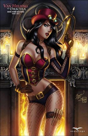 Grimm Fairy Tales Presents Van Helsing vs Dracula issue 1-F Dawn McTeigue Book Store Cover