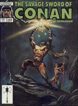 Savage Sword of Conan the Barbarian (Base Set) card 48 Cover Issue #142