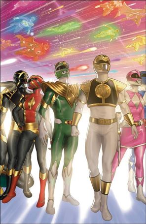 Mighty Morphin Power Rangers issue 122-F Taurin Clarke 1:25 Virgin Wraparound Cover