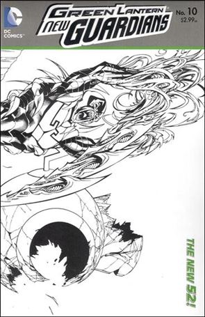 Green Lantern: New Guardians  issue 10-B Wraparound 1:25 Black and White Cover