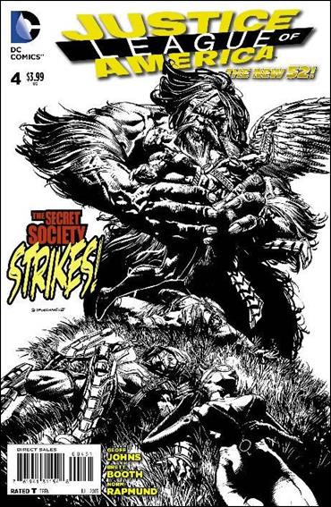 Justice League of America (2013)  issue 4-E David Finch 1:100 Black and White Cover