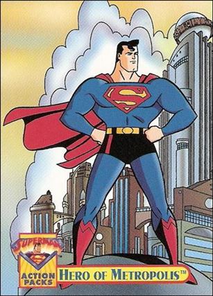 Superman Action Packs (Brainiac Attack Game Base Set) card 9 Hero of Metropolois