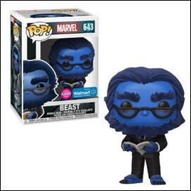 POP! Marvel figure 643-B Walmart Exclusive Beast (Flocked)