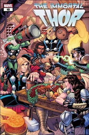 Immortal Thor issue 18-C Nick Bradshaw Winter Holiday Cover