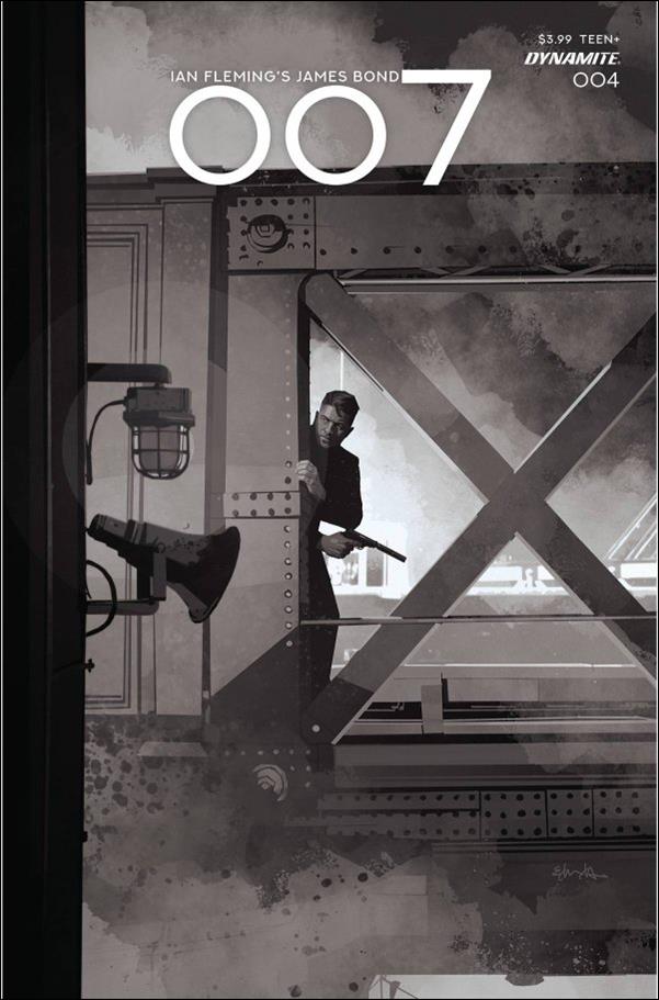 007 issue 4-E Tommy Lee Edwards 1:10 B&W Cover