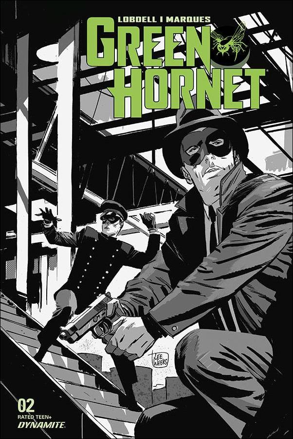 Green Hornet (2020) issue 2-E Lee Weeks 1:20 Black & White Cover