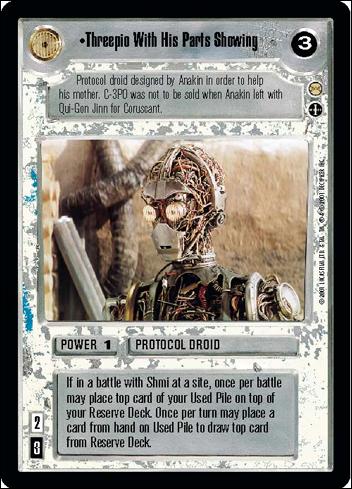 Star Wars: Tatooine Limited (Base Set) card 57 Threepio With His Parts Showing