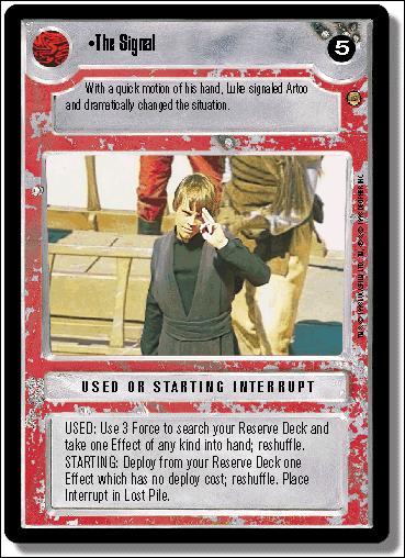 Star Wars: Jabba's Palace Limited (Base Set) card 170 The Signal