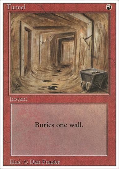 Magic the Gathering: Revised (Base Set) card 181 Tunnel