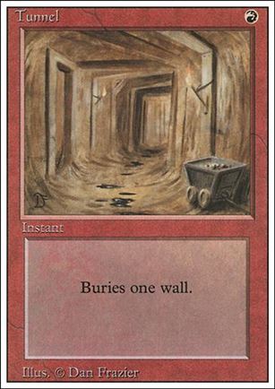 Magic the Gathering: Revised (Base Set) card 181 Tunnel