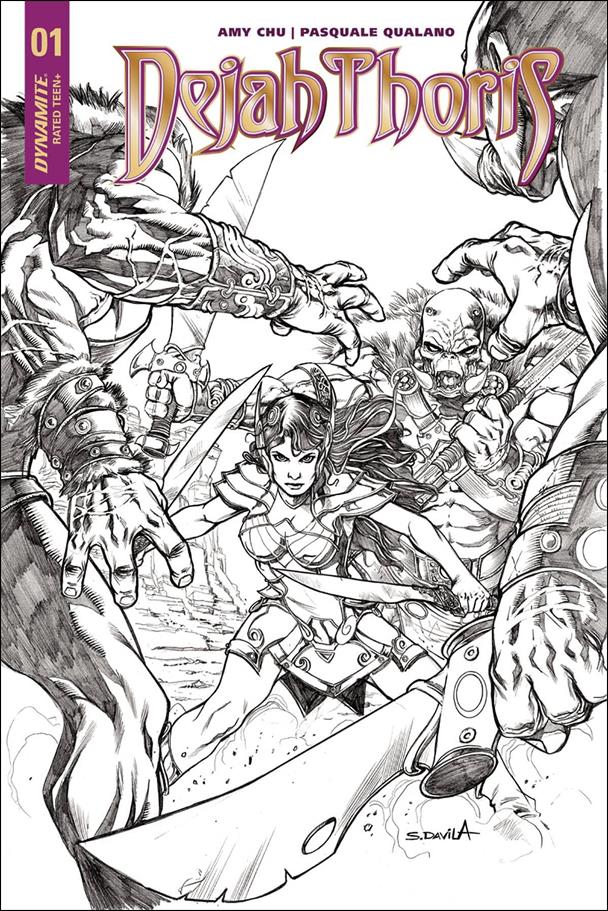 Dejah Thoris (2018) issue 1-H Sergio Davila 1:40 Black and White Cover