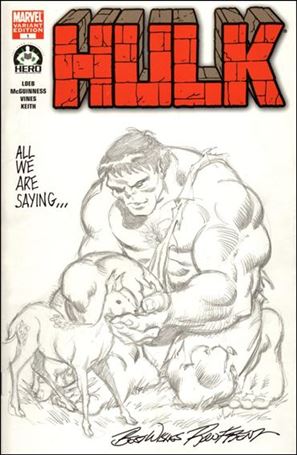 Hulk 100 (Hero Initiative) Cover Project issue 10 Ron Frenz Cover