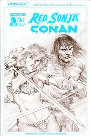 Red Sonja / Conan issue 1-E Alex Ross Artboard 1:25 Cover