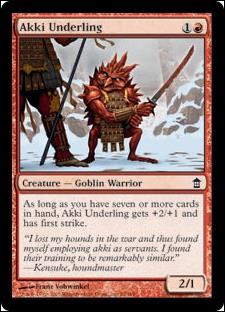 Magic the Gathering: Saviors of Kamigawa (Base Set) card 93 Akki Underling