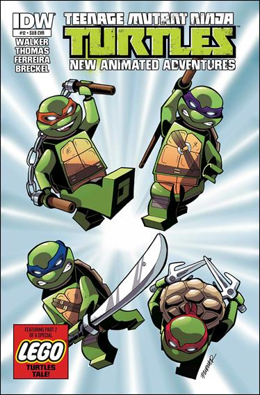 Teenage Mutant Ninja Turtles New Animated Adventures issue 12-B LEGO Subscription Cover