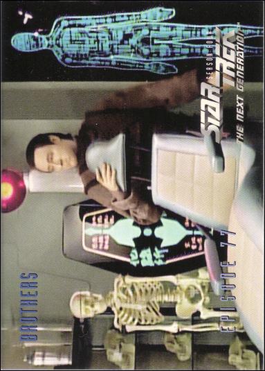 Star Trek: The Next Generation - The Episode Collection Season Four (Base Set) card 329 Brothers, Episode 77B