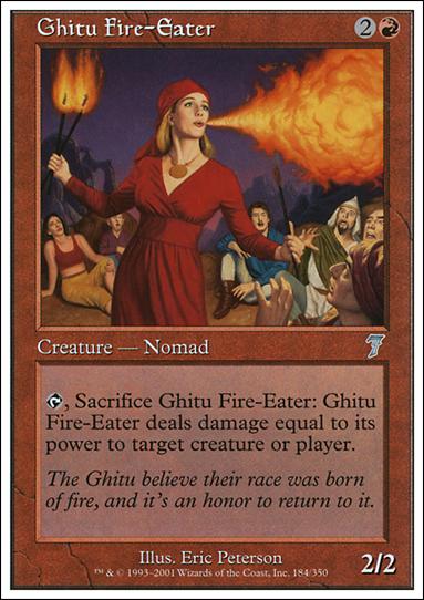 Magic the Gathering: 7th Edition (Base Set) card 184 Ghitu Fire-Eater