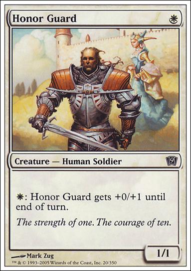 Magic the Gathering: 9th Edition (Base Set) card 20 Honor Guard