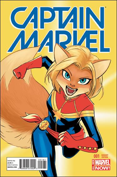 Captain Marvel (2014) issue 1-E David Lopez Animal Cover