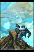 Marvel Annual Flair '95 (HoloBlast Subset) card 4 Cable vs. Nimrod