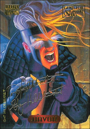 1994 Marvel Masterpieces (Gold-Foil Signature Parallel Base Set) card 48 Havok