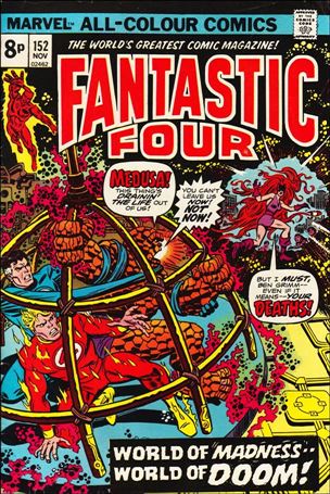 Fantastic Four (1961) issue 152-B UK Price Cover