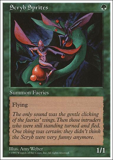 Magic the Gathering: 5th Edition (Base Set) card 324 Scryb Sprites