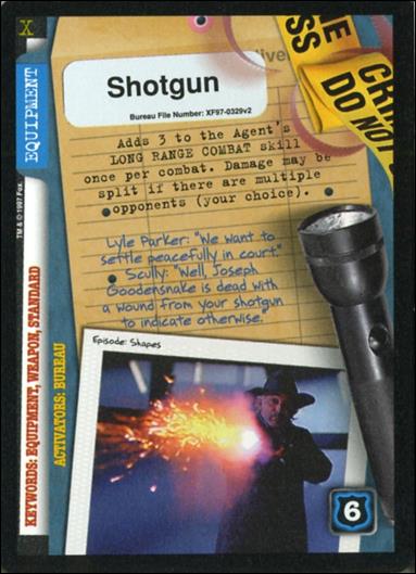 X-Files: The Truth Is Out There (Base Set) card XF97-0329v2 Shotgun