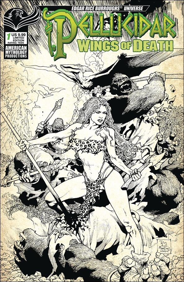 Pellucidar: Wings of Death issue 1-C Roy Allan Martinez Sepia Cover 1/350