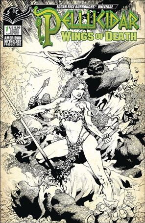 Pellucidar: Wings of Death issue 1-C Roy Allan Martinez Sepia Cover 1/350