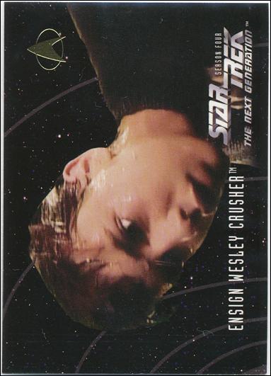 Star Trek: The Next Generation - The Episode Collection Season Four (Base Set) card 412 Ensign Wesley Crusher