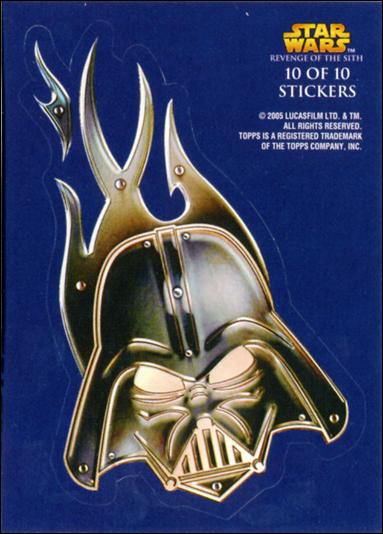 Star Wars: Revenge of the Sith (Sticker Subset) card 10