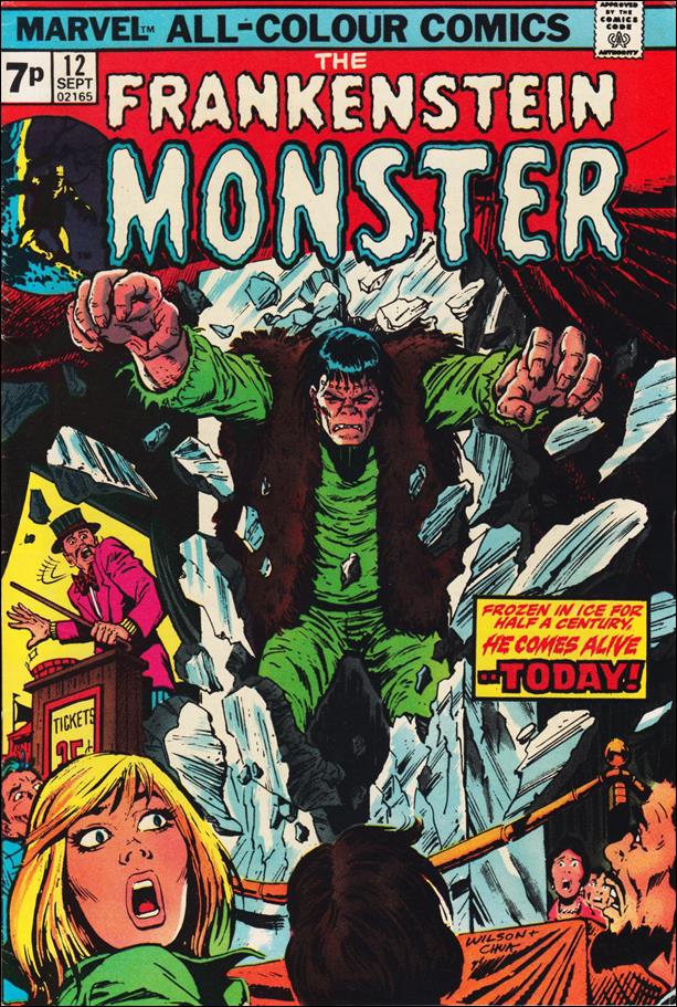 Frankenstein (1973) issue 12-B UK Price Cover