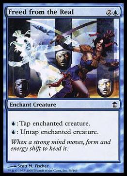 Magic the Gathering: Saviors of Kamigawa (Base Set) card 38 Freed from the Real