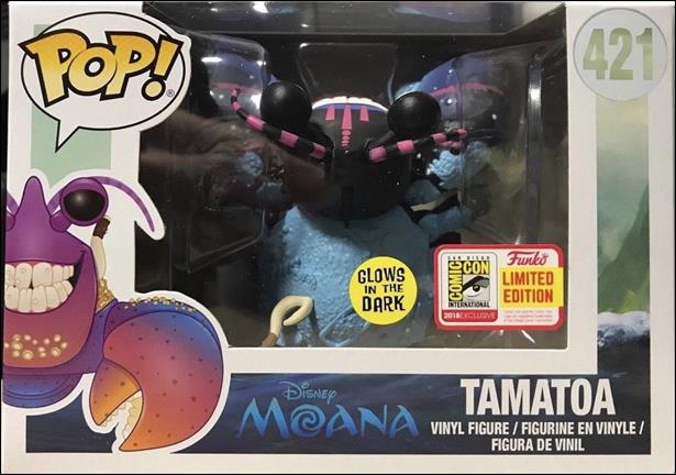 POP! Disney figure 421-B Tamatoa (GITD) San Diego Comic Con 2018