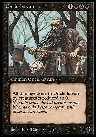 Magic the Gathering: The Dark (Base Set) card 54 Uncle Istvan