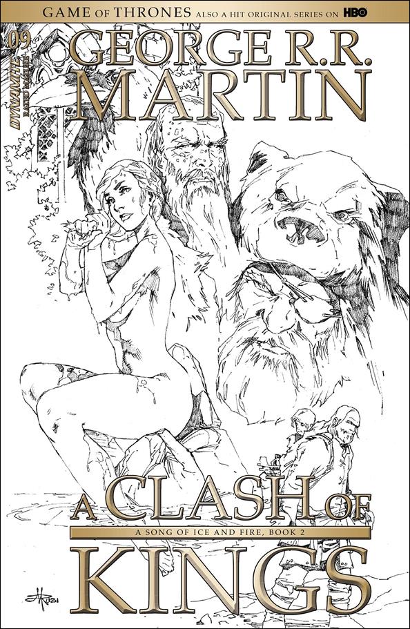 George R. R. Martin's a Clash of Kings (2017) issue 9-D Mel Rubi 1:15 Black and White Cover