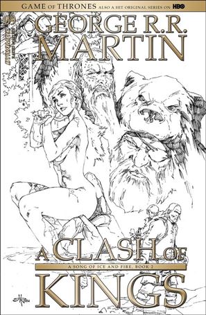 George R. R. Martin's a Clash of Kings (2017) issue 9-D Mel Rubi 1:15 Black and White Cover