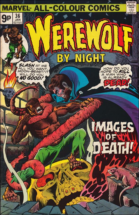 Werewolf by Night (1972) issue 36-B UK Price Cover