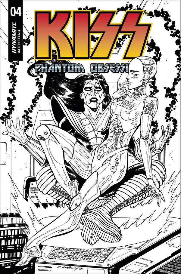 KISS: Phantom Obsession issue 4-K Tim Seeley 1:25 Black & White Cover