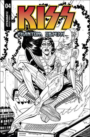 KISS: Phantom Obsession issue 4-K Tim Seeley 1:25 Black & White Cover