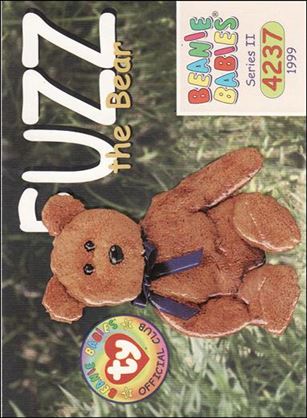 Beanie Babies Series 2 (Base Set) card 173 Fuzz the Bear