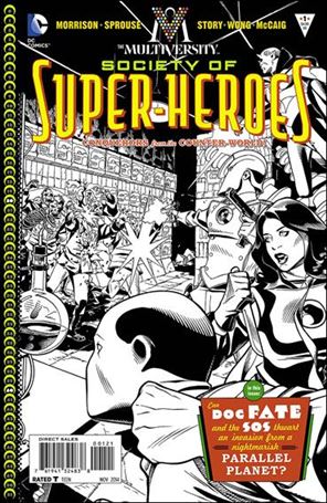 Multiversity: The Society of Super-Heroes: Conquerors of the Counter-World issue 1-B Chris Sprouse Black & White Cover