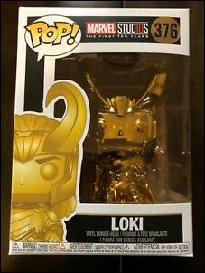 POP! Marvel figure 376 Loki (Gold Chrome)