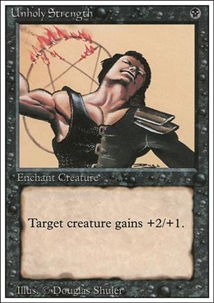 Magic the Gathering: Revised (Base Set) card 133 Unholy Strength