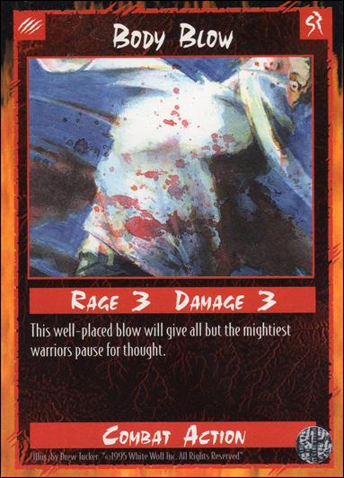 Rage Limited (Base Set) card 27 Body Blow